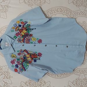 K. W. B. L. Los Angeles Size large short sleeve vintage shirt (InvW103)